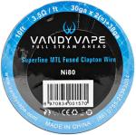 Superfine MTL Fused Clapton Wire NI 80 30gaX2 + 38ga Vandy Vape